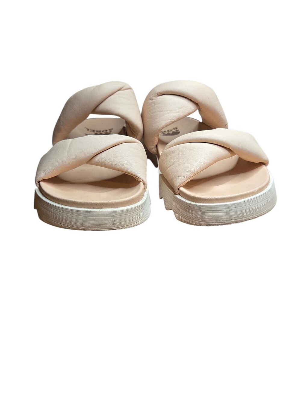 Sorel Viibe Twist Slide Women's Casual Sandals Comfort Honest Beige Size 8.5 - Picture 4 of 9